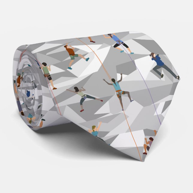 Gravata Rock Escalando no Colo Grays (Rolled)