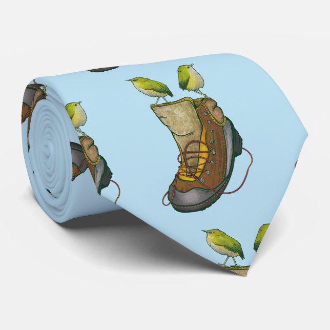 Gravata Rock Wren Tuke em uma bota de caminhada (Rolled)