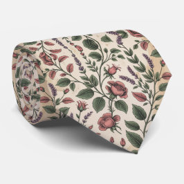 Gravata Romantic Botanical Roses