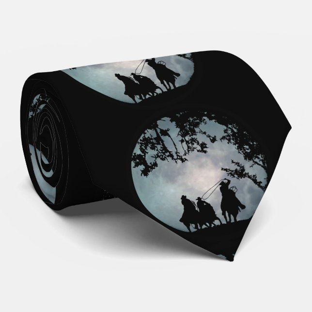 Gravata Ropboys Big Full Moon Country Ocidental (Rolled)