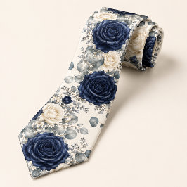 Gravata Rosa Azul Marinho Casamento de Inverno