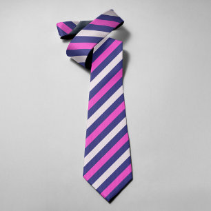 Gravata Rosa Bege Listras Navy Vintage Anos 80 90 Casament