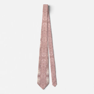 Gravata Rosa Dourado Brilho Brilhante Brilhante Drives Qui