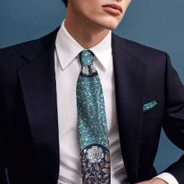 Gravata Rosa Floral Cobra de Snowberry-Era Victorian-Era