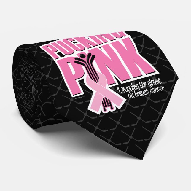 Gravata Rosa-Puking (Hockey) (Rolled)