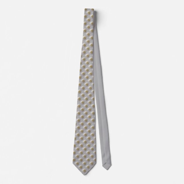 Gravata Rosa Tie White Roses Necktie Silver Rosa (Frente)