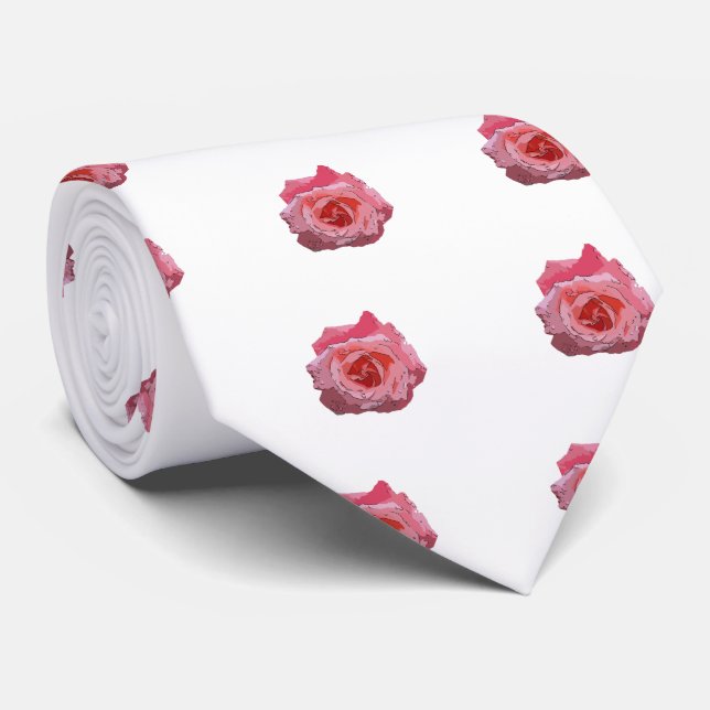 Gravata RosaCartoon (Rolled)