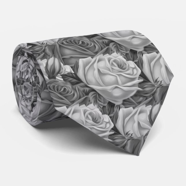 Gravata Rosas (Rolled)