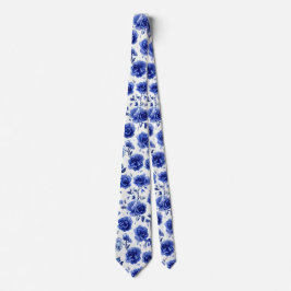 Gravata Rosas azuis