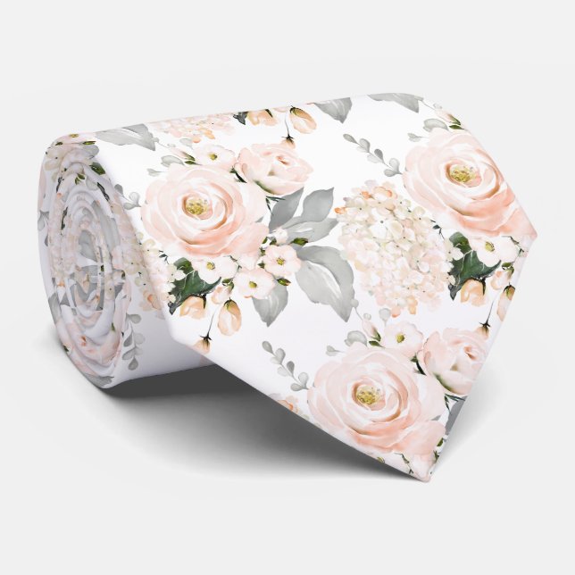 Gravata Rosas De Lâmpadas De Água, Peonies Hydrangeas (Rolled)