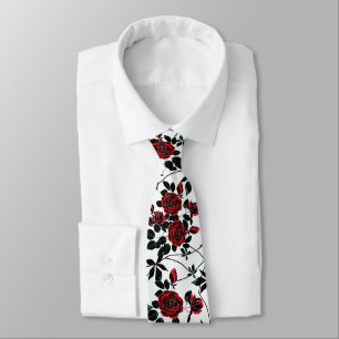Gravata Rosas vermelhas.