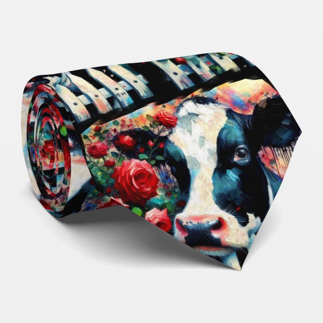 Gravata Rosas vermelhas de vedação de galinha Holstein (Rolled)