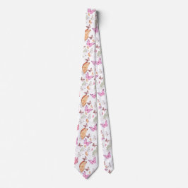 Gravata rose gold butterfly