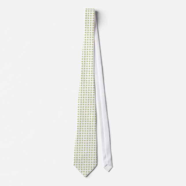 Gravata Rosebud Mini-impressão Necktie (Frente)