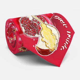 Gravata Rosh Hashannah - um ano novo feliz, doce