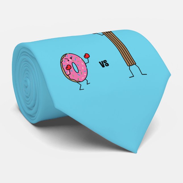 Gravata Rosquinha versus açúcar frito da sobremesa Churro  (Rolled)