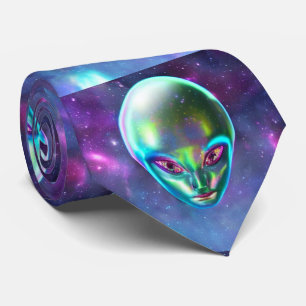 Gravata Rosto de Alienígena incomum