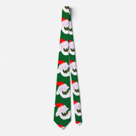 Gravata Rosto de desenho animado bobo do Papai Noel