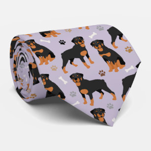 Gravata Rottweiler Ossos do Cachorro e Torneiras do Pesco