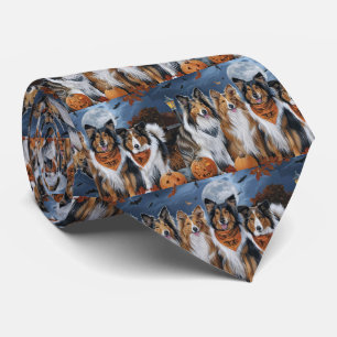 Gravata Rough Collie Halloween Spooky