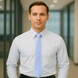 Gravata Rowing oars pattern blue