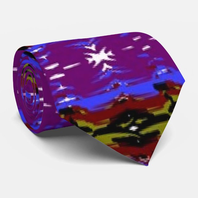 Gravata roxo afro-americano (Rolled)