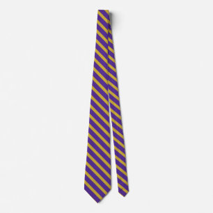 Gravata Roxo E Dourado