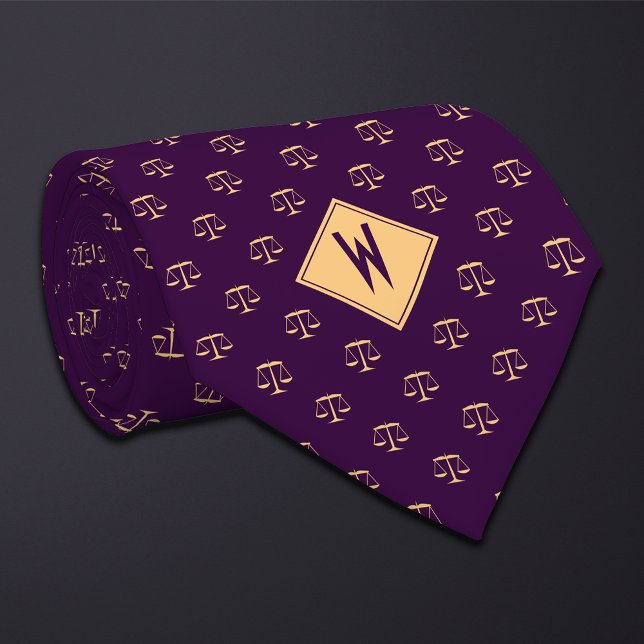 Gravata Roxo Escala de Justiça do Advogado (Criador carregado)