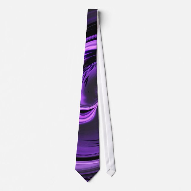 Gravata Roxo Island Wave Tie (Frente)