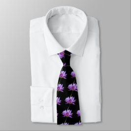 Gravata Roxo Lotus Waterlily Tie