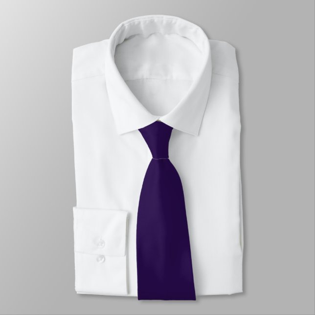 Gravata Roxo Sólido, Ameixa/Cor DIY (Amarrado)