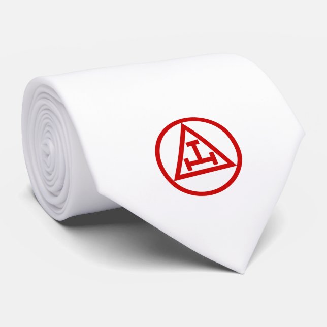 Gravata Royal Arch Masonic Freemason Monograma (Rolled)