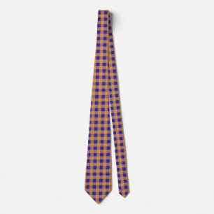 Gravata Royal Blue, Dusty Rosa e Tan Gingham
