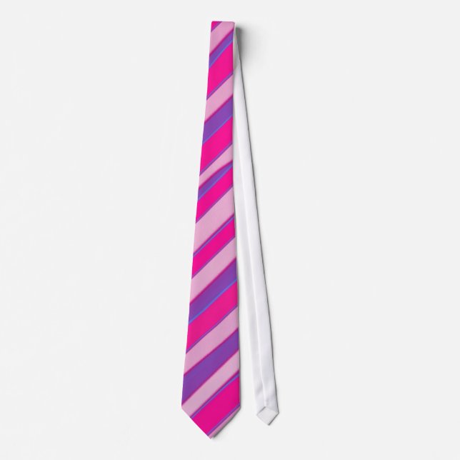 Gravata Royal Fuchsia Abstrato Stripes (Frente)