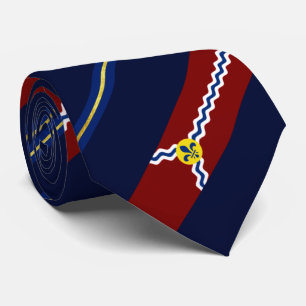 Gravata Rua.Louis (Missouri), bandeira da cidade, Neck Tie