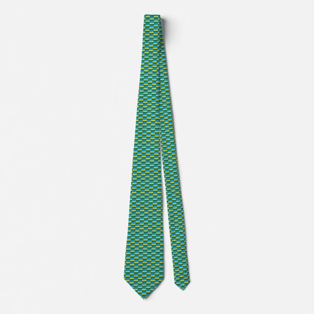 Gravata Ruanda Flag Honeycomb Tie (Frente)