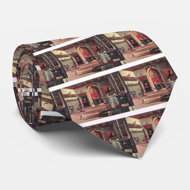 Gravata Ruas. Augustine em seu estudo - Vittore Carpaccio (Rolled)