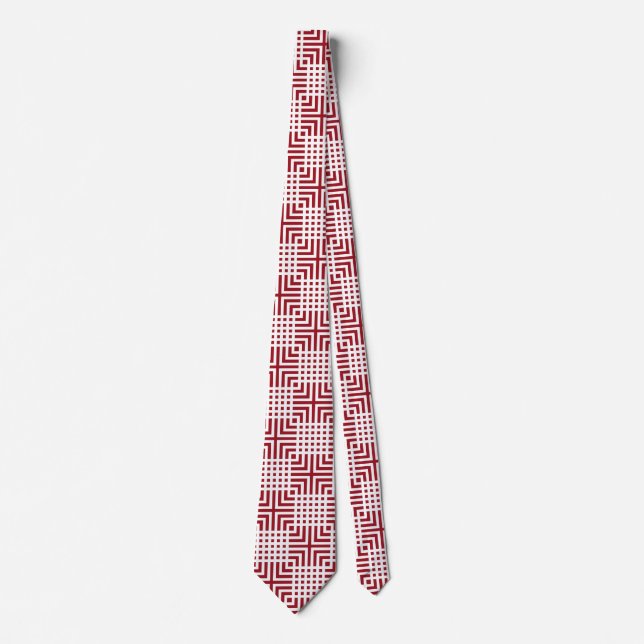 Gravata Ruby Red Simple Pattern (Frente)