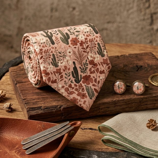 Gravata Rustic Desert Cactus (Criador carregado)