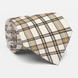 Gravata Rustic Farmhouse Beige and Brown Plaid Gift