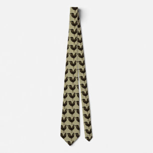 Gravata Rustic Rooster Chinese New Year 2017 Tie 2