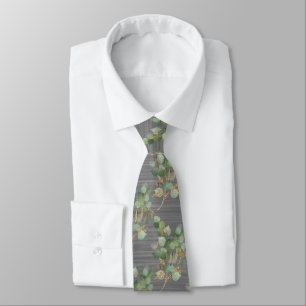 GRAVATA SAGE GREEN BRUSHHED METAL SILVER BOTÂNICO MENS TIE