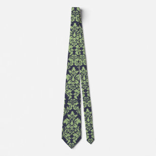 Gravata Sage Green Damask Tie