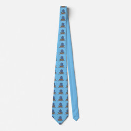 Gravata Sailor! Blue Sailing Ship Necktie