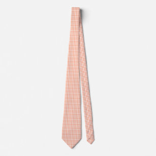 Gravata Salmão Rosa Gingham Tie