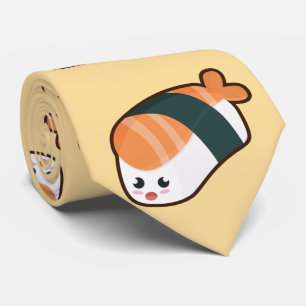 Gravata Salmões do nigiri de Kawaii