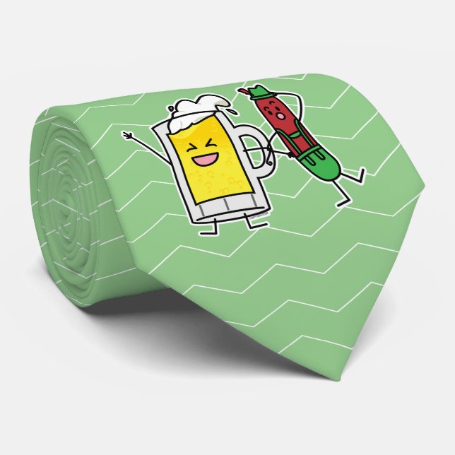 Gravata Salsicha de cerveja Octoberfest Oktoberfest (Rolled)