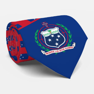 Gravata Samoa Flag & Casaco de Braços, Samoa