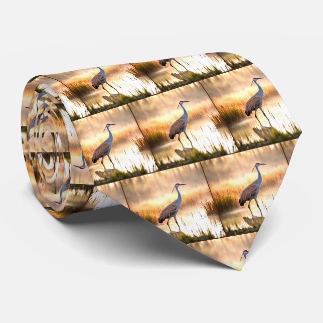 Gravata Sanduíche Crane Em Um Manto (Rolled)