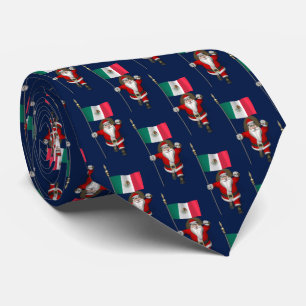 Gravata Santa Claus Visitando O México